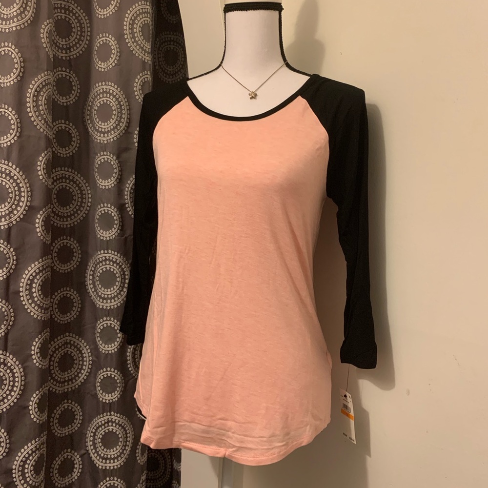 Betsey Johnson Pink and Black Lounge Shirt